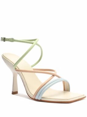 NIB Schutz Phoeby Napa Leather Sandal - Color Skyway - Women’s 10